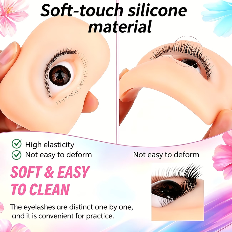 Eyelash Extension Model - Modello di Occhi per Estensione Ciglia