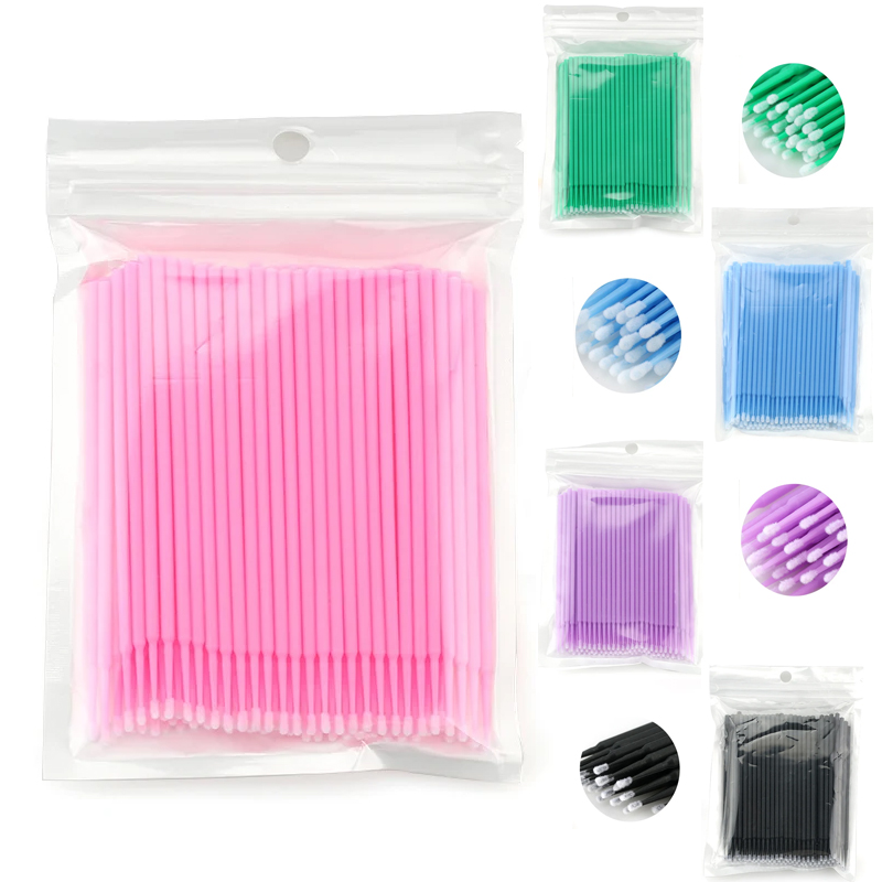 Eyelash Extension Eyeliner - 50/100PCS Micro Spazzole Usa E Getta