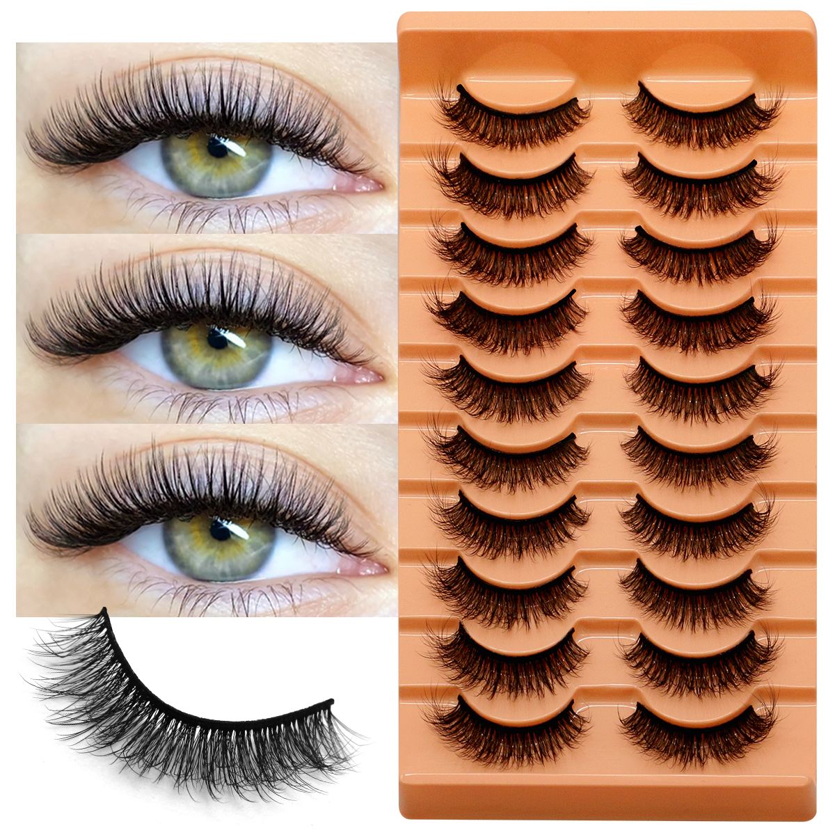 Faux Mink Lash - 10 Paia di Ciglia Finte 6D