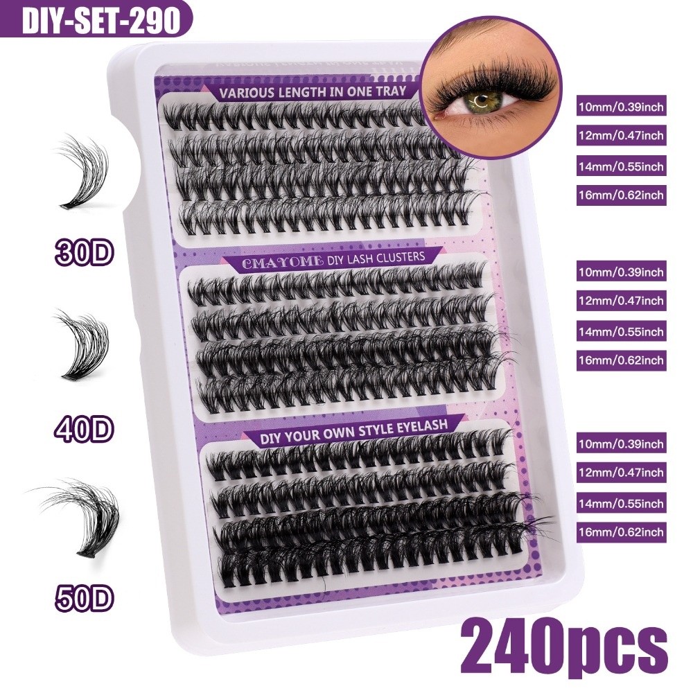 Faux Mink Lash - Ciglia Finte dall'Aspetto Naturale, Stile Wispy,
