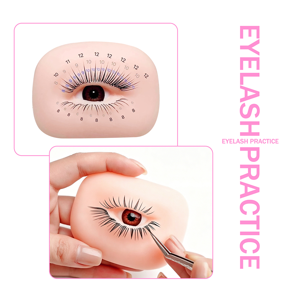 Eyelash Extension Model - Manichino per Pratica di Extension Ciglia
