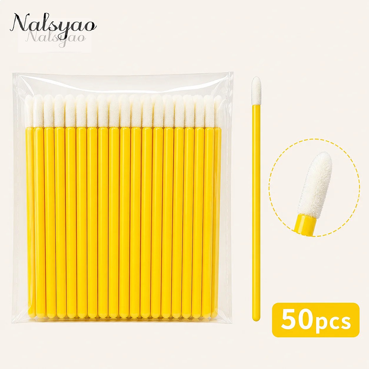 Eyelash Extension Eyeliner - 50/500 Pezzi Applicatori Monouso per Mascara,