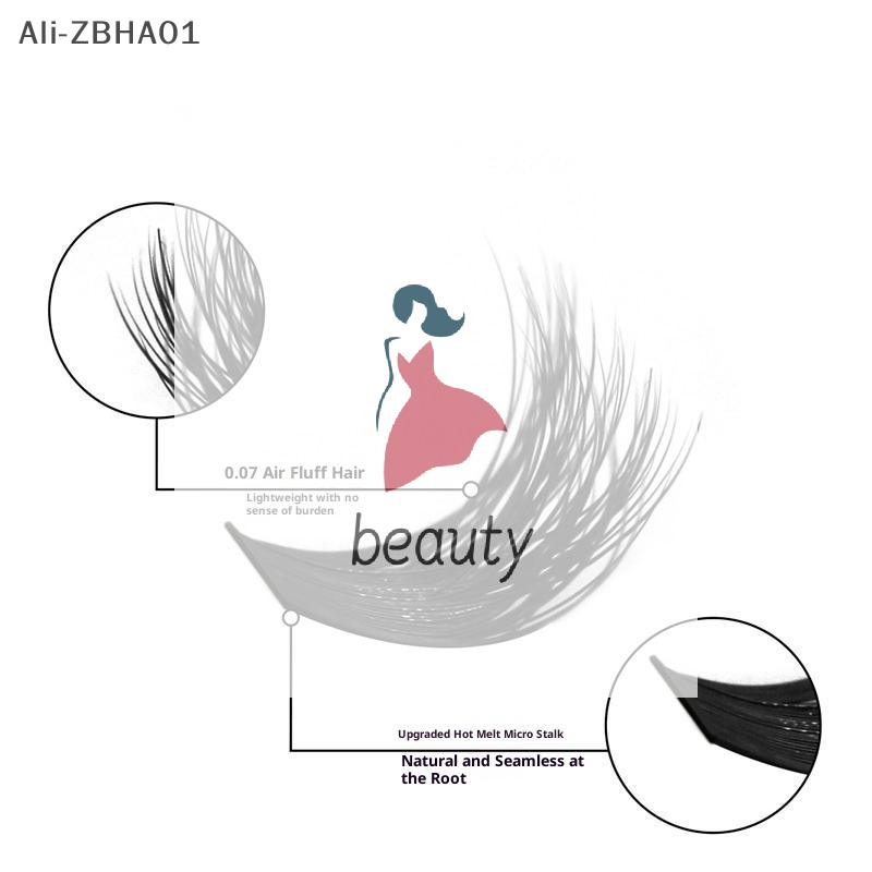 Faux Mink Lash - Ciglia Finte 3D Effetto Visone, Extension
