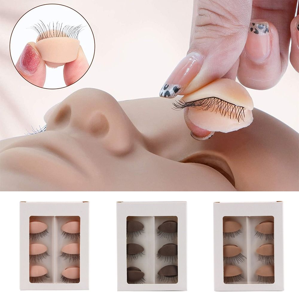 Eyelash Extension Model - Testa di Pratica Multifunzionale per l'Allenamento