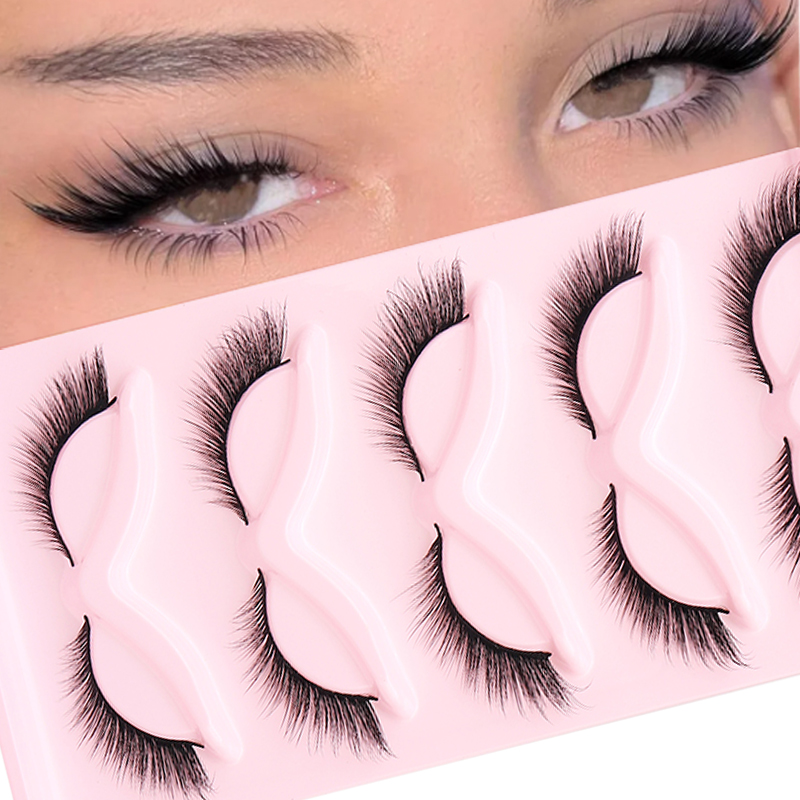 5 paia soffici ciglia finte vo - Eyelash Extension Fox Eye recensione e prezzo