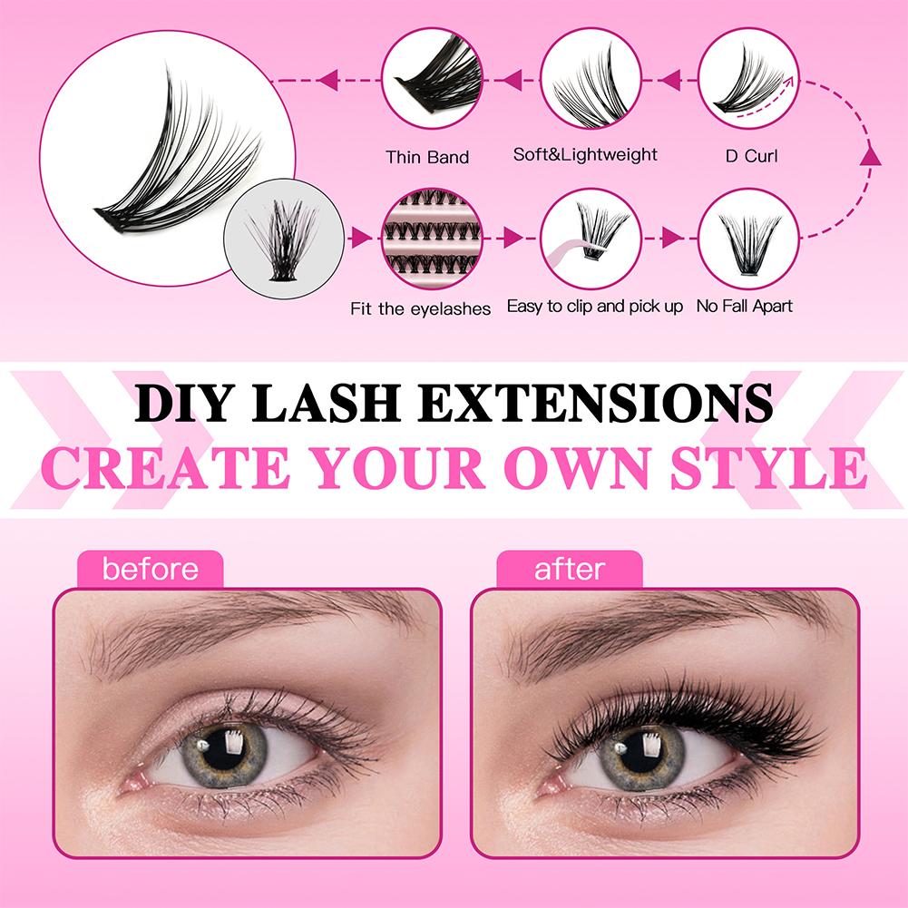 Set di ciglia finte fai-da-te  - Eyelash Extension Full Set recensione e prezzo