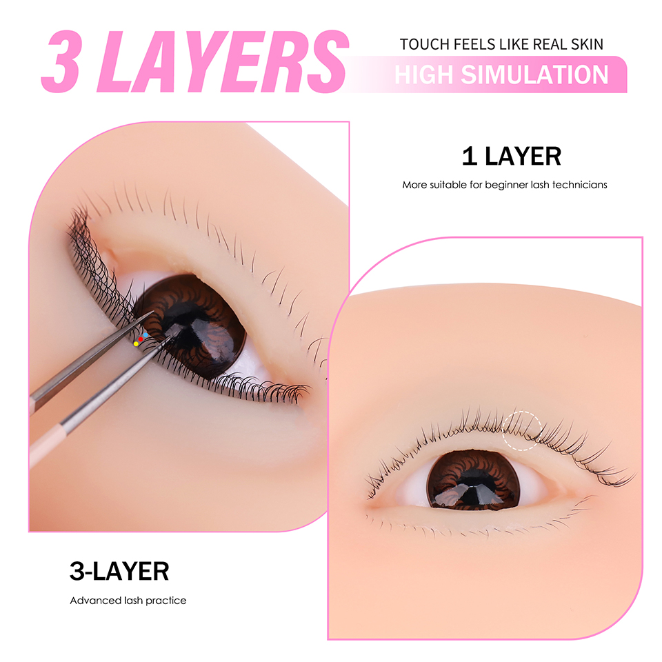 Modello di Occhio in Silicone  - Eyelash Extension Model recensione e prezzo