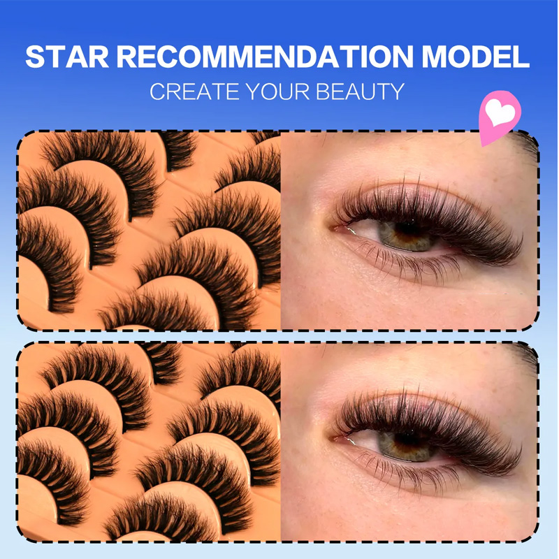 10 Paia di Ciglia Finte 6D in  - Faux Mink Lash recensione e prezzo