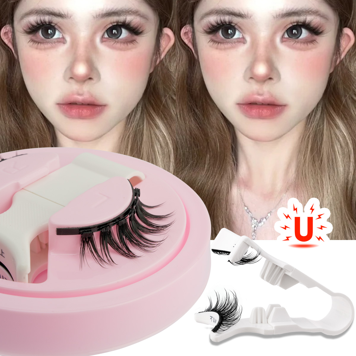 Nuovo 1 paio di ciglia magneti - Faux Mink Lash recensione e prezzo