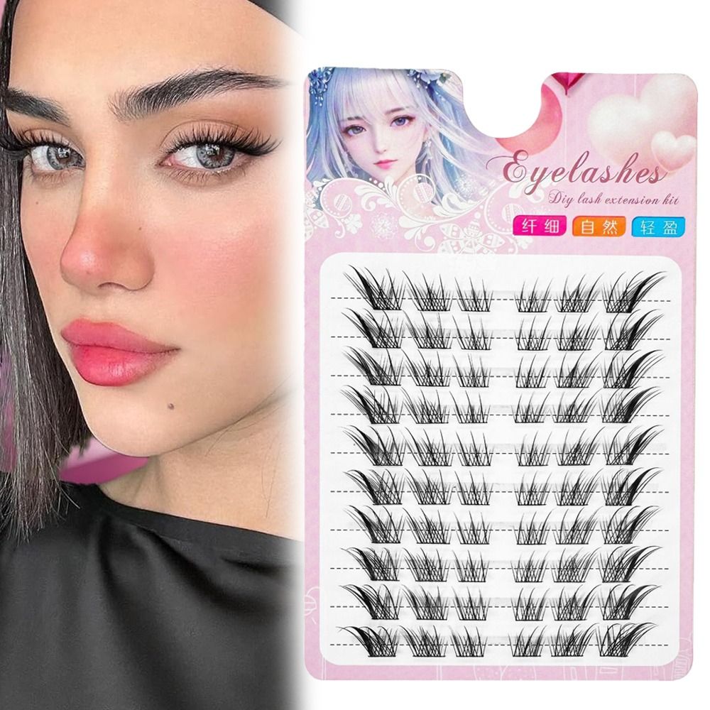 3D Cat Eye Cluster Ciglia Mang - Eyelash Extension Fox Eye recensione e prezzo